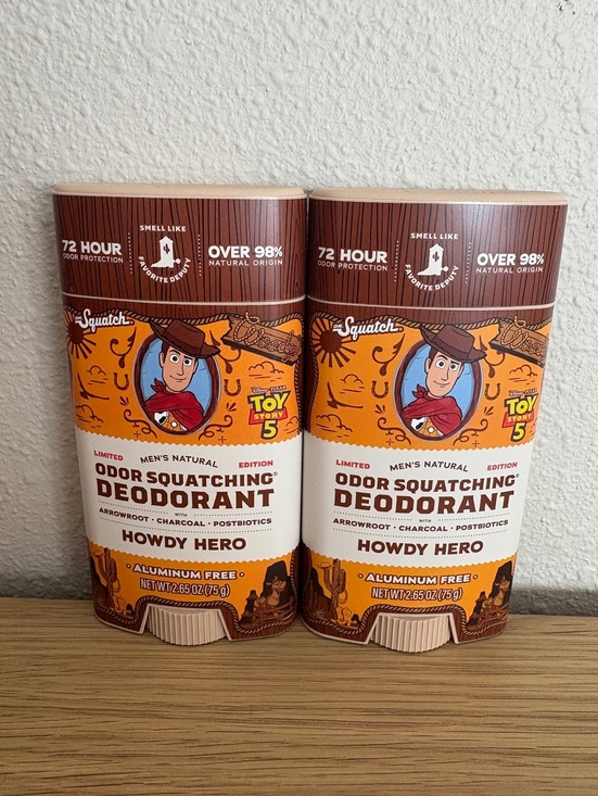 Dr. Squatch Other - Lot of 2 Dr Squatch Toy Story 5 Howdy Hero Deodorant 2.65 oz Limited NEW